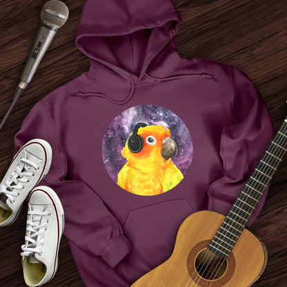 Printify Hoodie Maroon / S Music Bird Hoodie