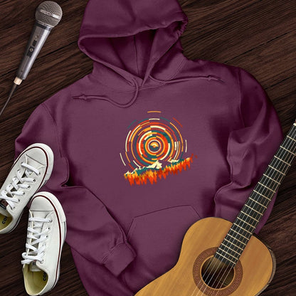 Printify Hoodie Maroon / S Musical Sunset Hoodie