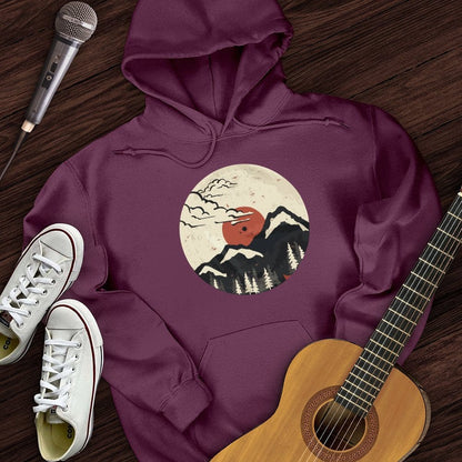 Printify Hoodie Maroon / S Nature Record Hoodie
