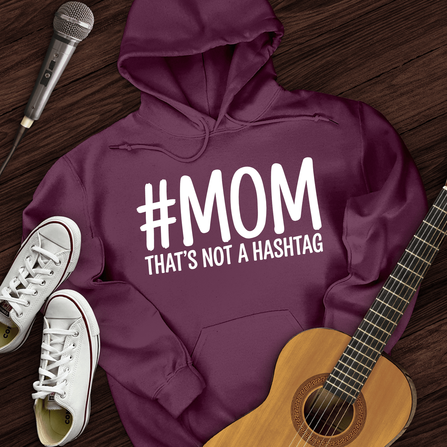 Printify Hoodie Maroon / S Not A Hashtag Hoodie