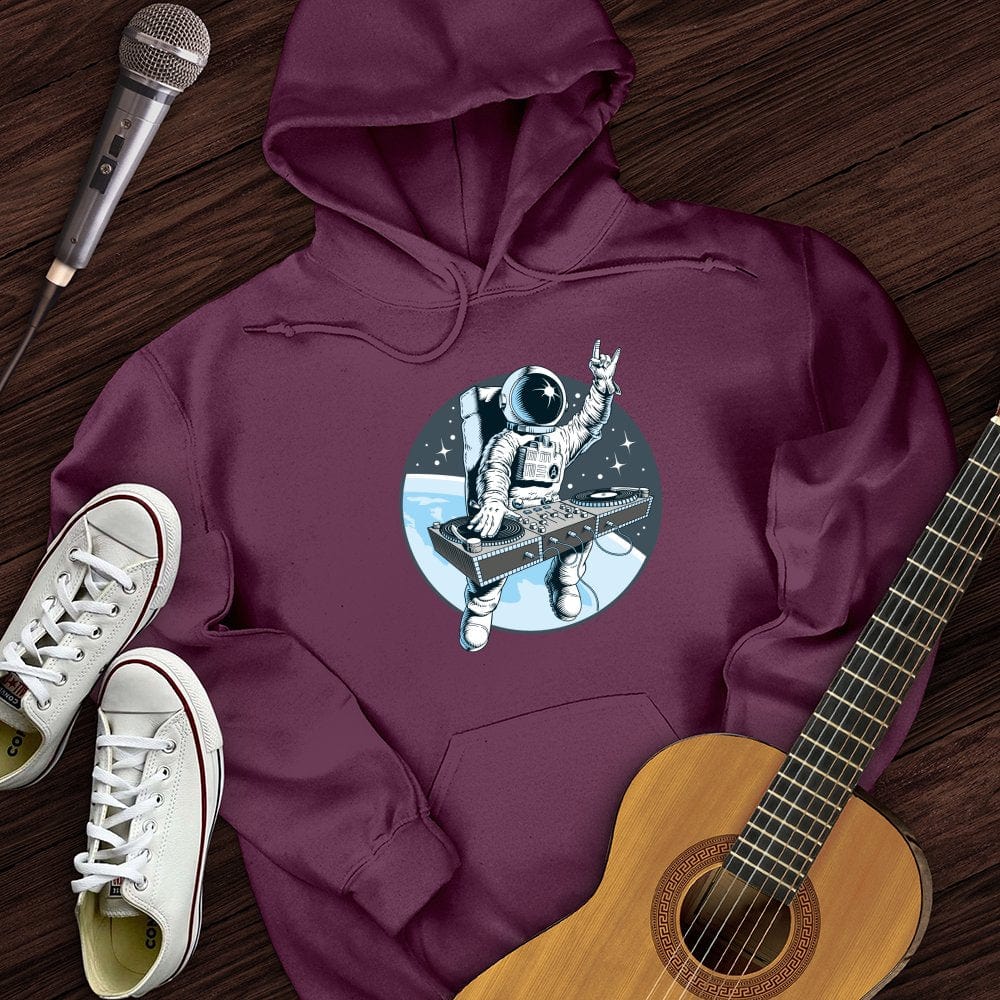 Printify Hoodie Maroon / S Outer Space DJ Hoodie