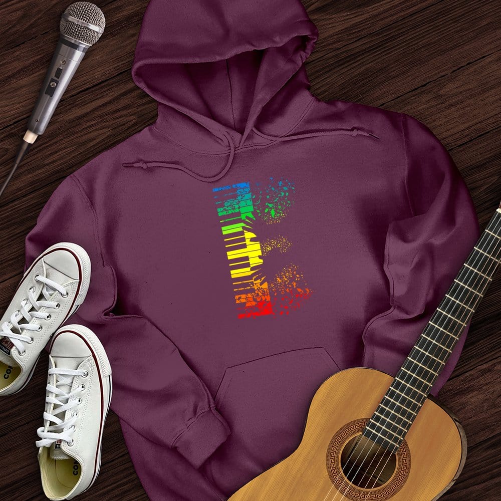 Printify Hoodie Maroon / S Piano Man Hoodie