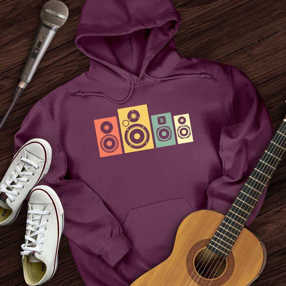 Printify Hoodie Maroon / S Rainbow Speakers Hoodie