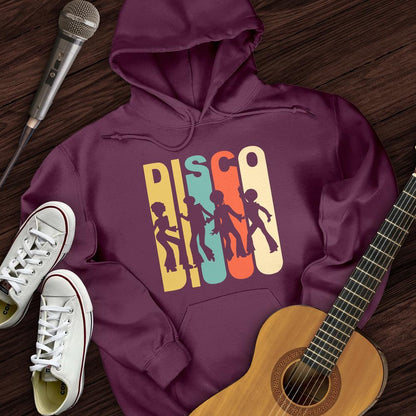 Printify Hoodie Maroon / S Retro Disco Hoodie