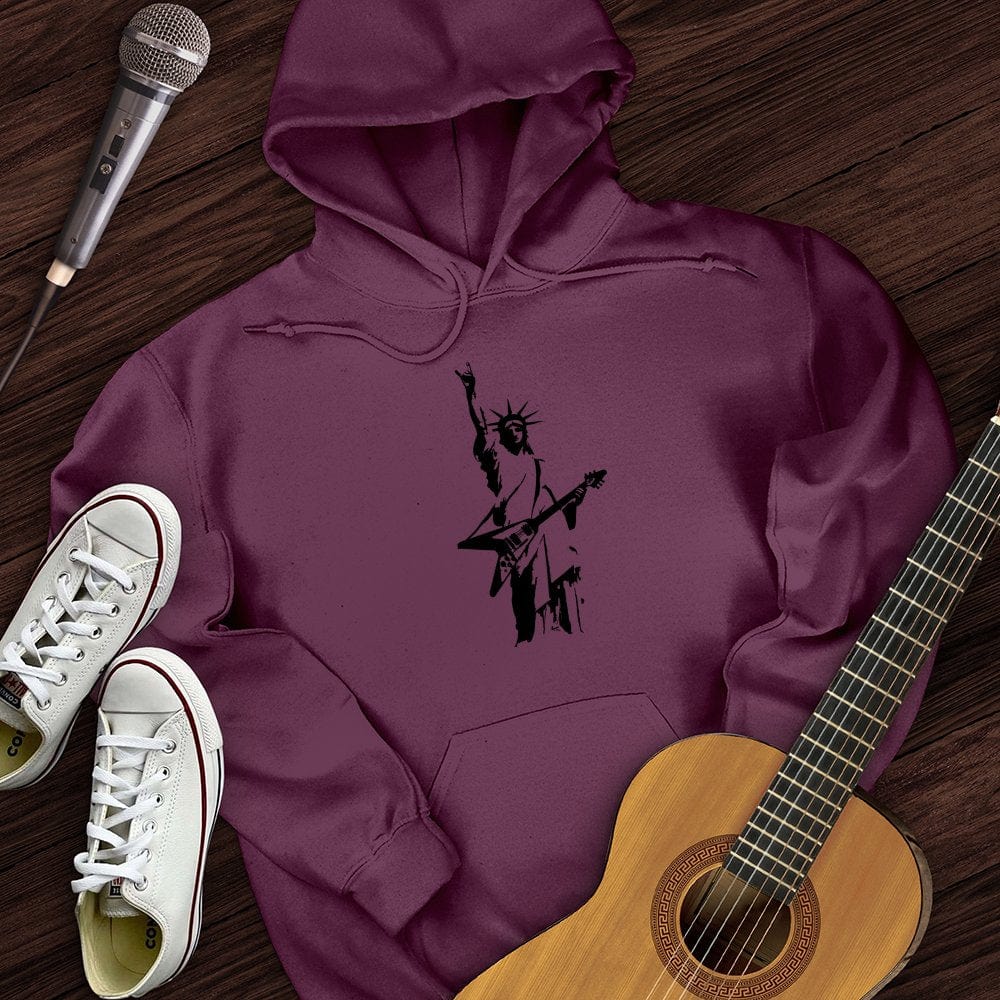 Printify Hoodie Maroon / S Rock Out To Freedom Hoodie