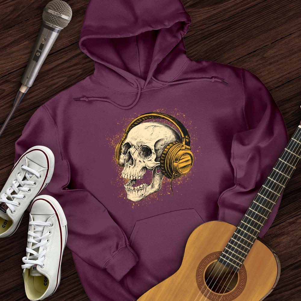 Printify Hoodie Maroon / S Rock The Skull Hoodie