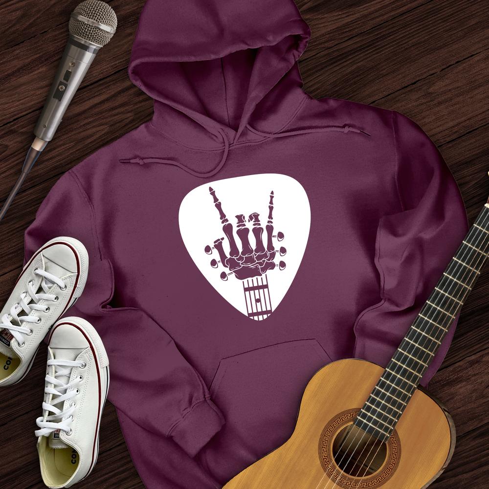 Printify Hoodie Maroon / S Skeleton Pick Hoodie