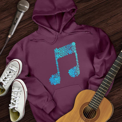Printify Hoodie Maroon / S Snowflake Note Hoodie