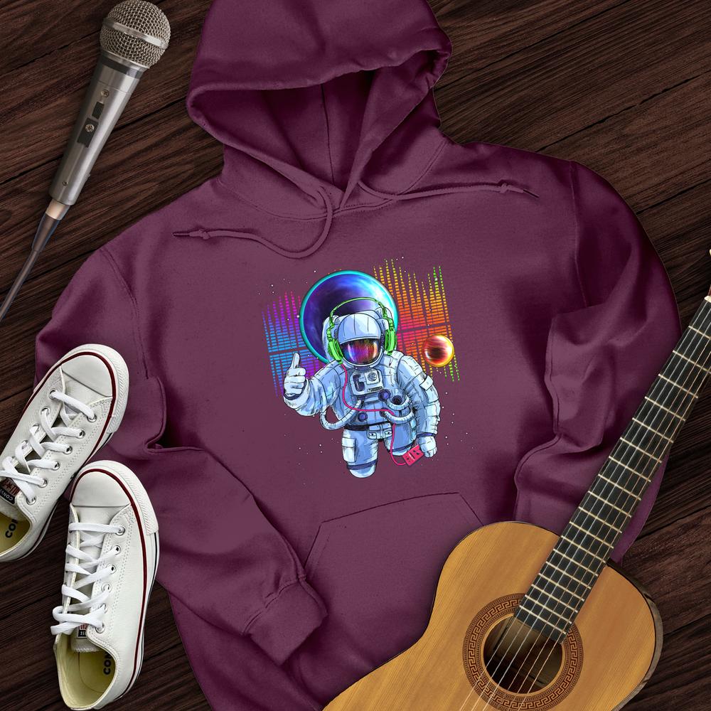 Printify Hoodie Maroon / S Space Bass Hoodie