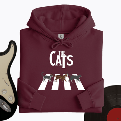 Printify Hoodie Maroon / S The Cats Hoodie