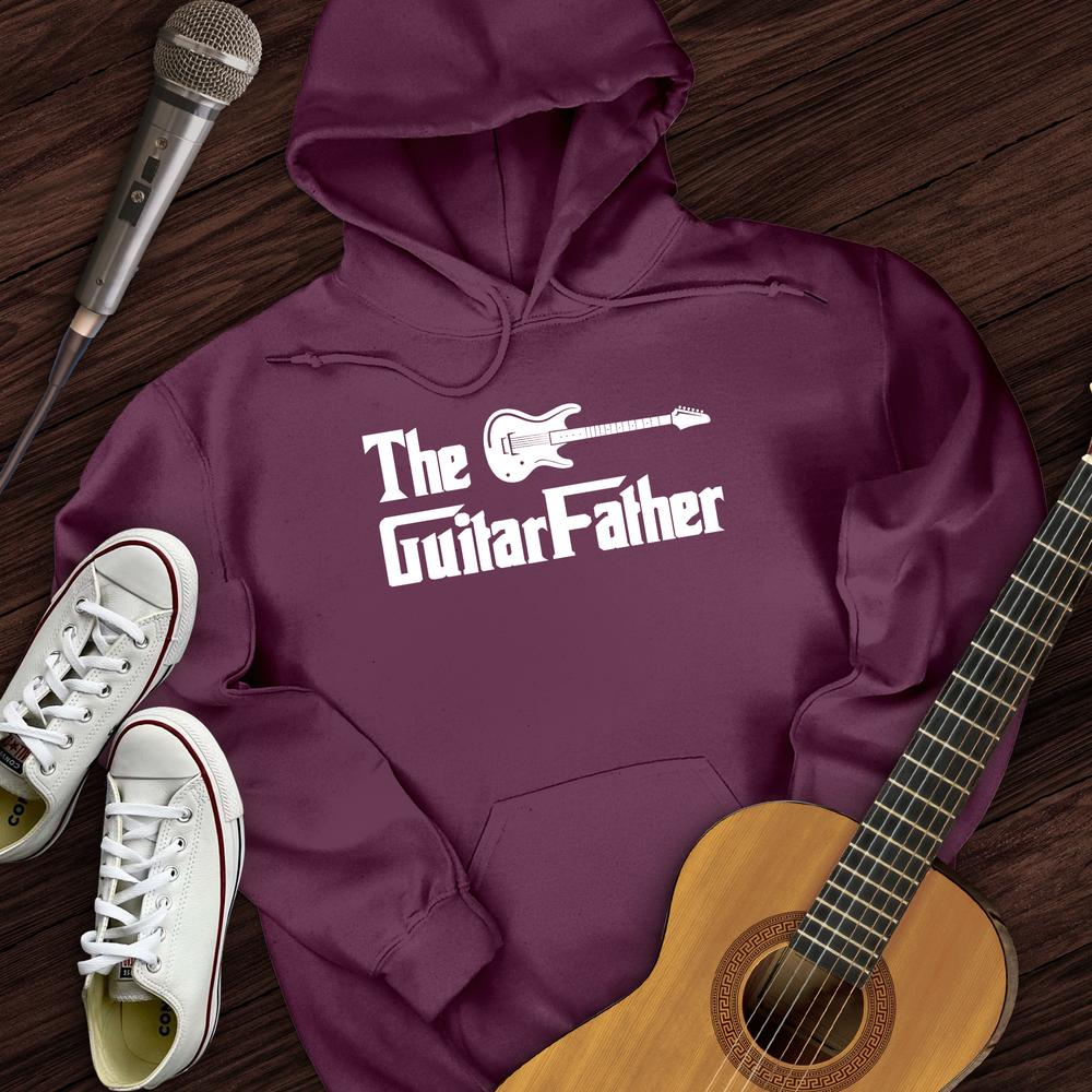 Printify Hoodie Maroon / S The Guitar Father Hoodie