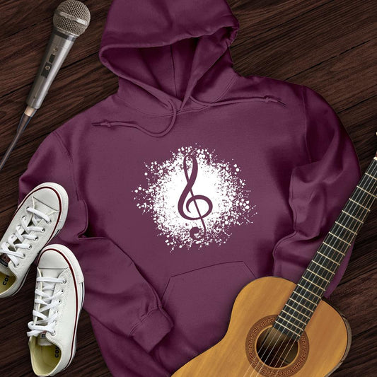 Printify Hoodie Maroon / S Treble Clef Hoodie