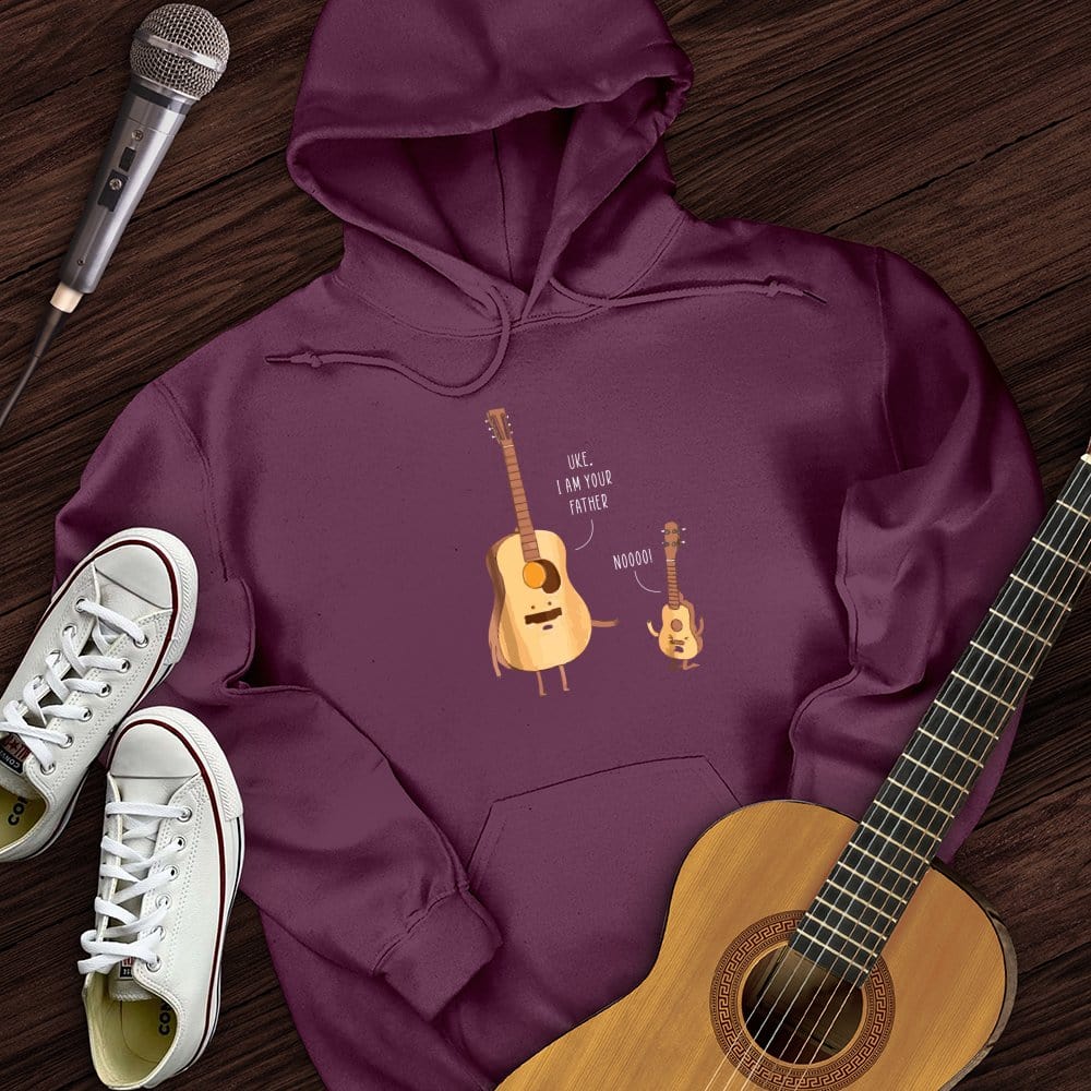 Printify Hoodie Maroon / S Uke, I Am Your Father Hoodie