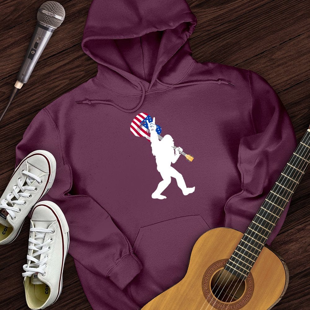 Printify Hoodie Maroon / S USA BigFoot Hoodie