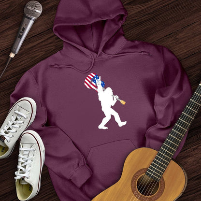 Printify Hoodie Maroon / S USA BigFoot Hoodie