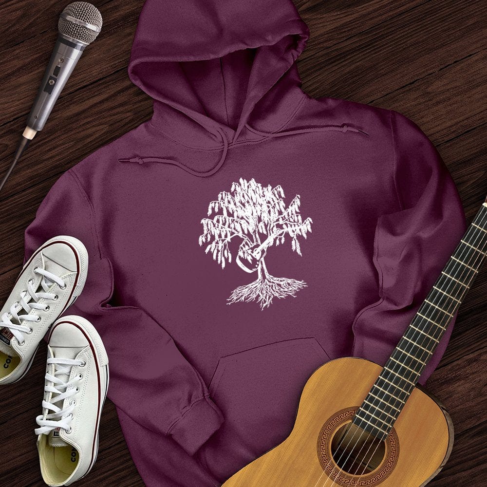 Printify Hoodie Maroon / S Weeping Willow Guitar Hoodie