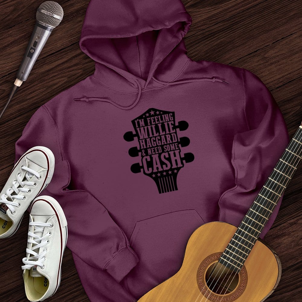 Printify Hoodie Maroon / S Willie And Cash Hoodie