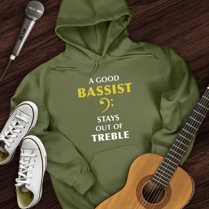Printify Hoodie Military Green / S A Good Bassist Hoodie