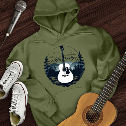 Printify Hoodie Military Green / S Acoustic Vibes Hoodie