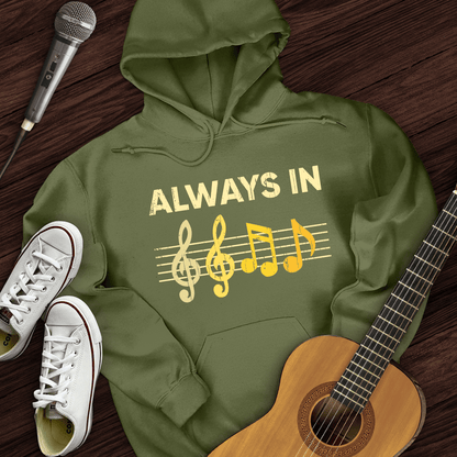 Printify Hoodie Military Green / S Always In Hoodie