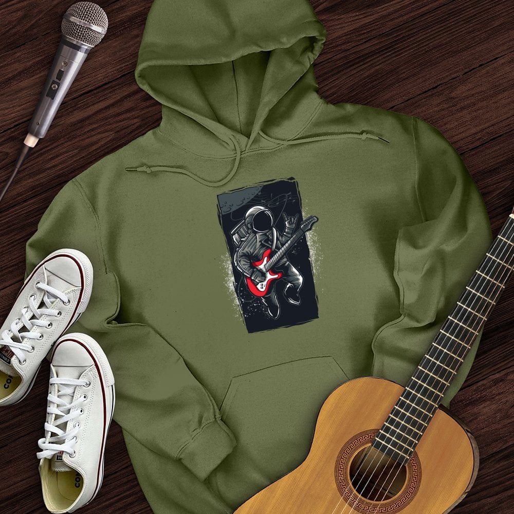 Printify Hoodie Military Green / S Astro Guitar Hoodie