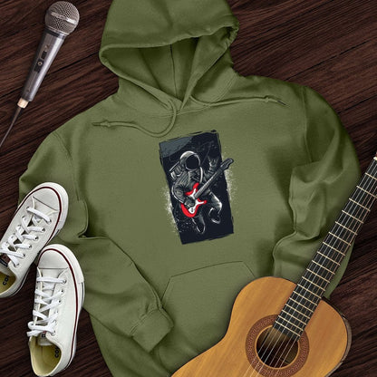 Printify Hoodie Military Green / S Astro Guitar Hoodie