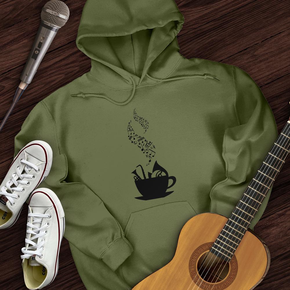 Printify Hoodie Military Green / S Cup of Music Hoodie