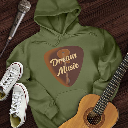 Printify Hoodie Military Green / S Dream of Music Hoodie