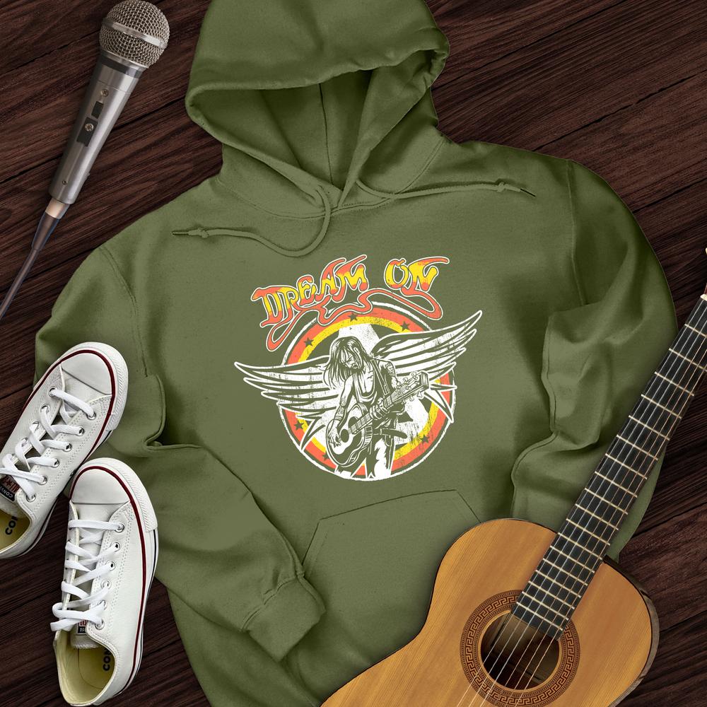 Printify Hoodie Military Green / S Dream On Hoodie
