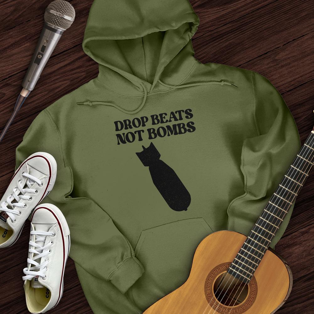 Printify Hoodie Military Green / S Drop Beats Hoodie