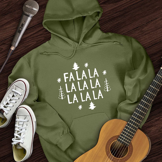 Printify Hoodie Military Green / S FA LA LA Hoodie