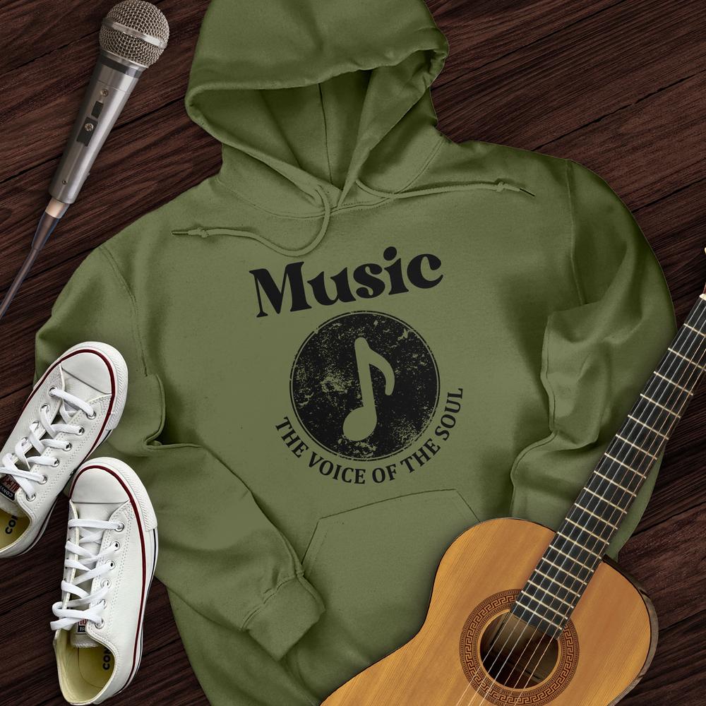 Printify Hoodie Military Green / S Language of Music Hoodie