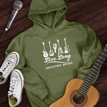 Printify Hoodie Military Green / S Live Long Hoodie