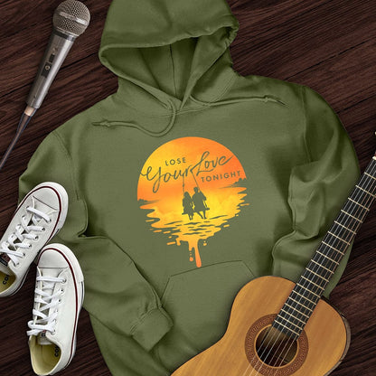 Printify Hoodie Military Green / S Lose Your Love Tonight Hoodie