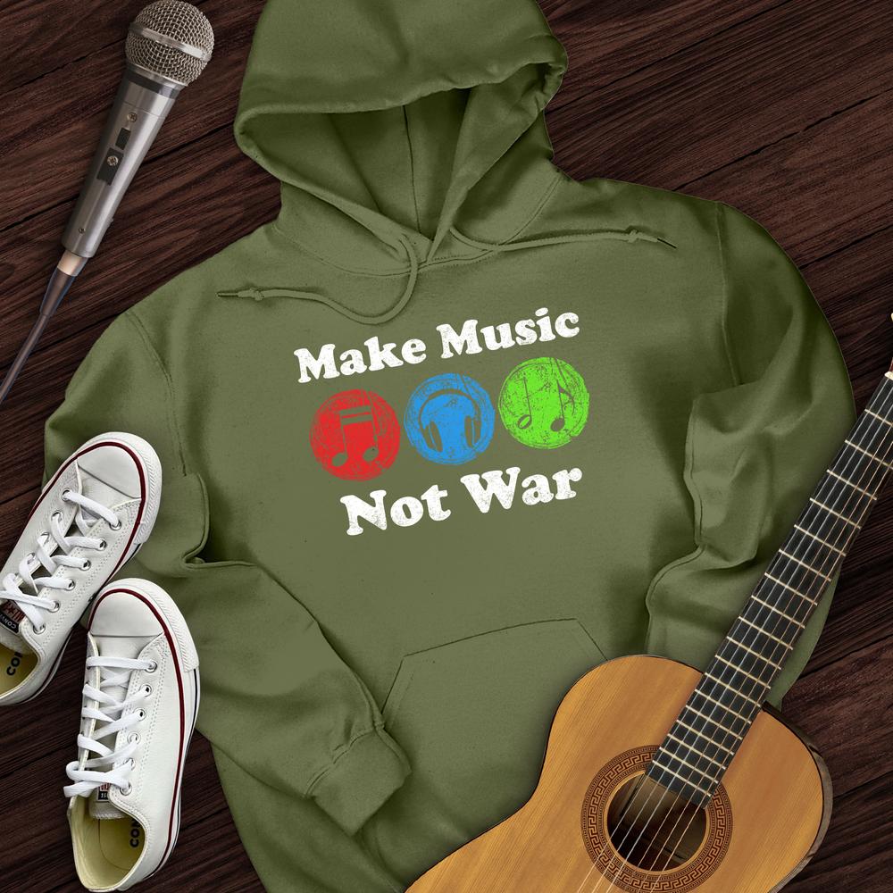 Printify Hoodie Military Green / S Make Music Dots Hoodie