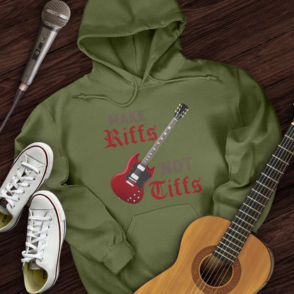 Printify Hoodie Military Green / S Make Riffs Hoodie