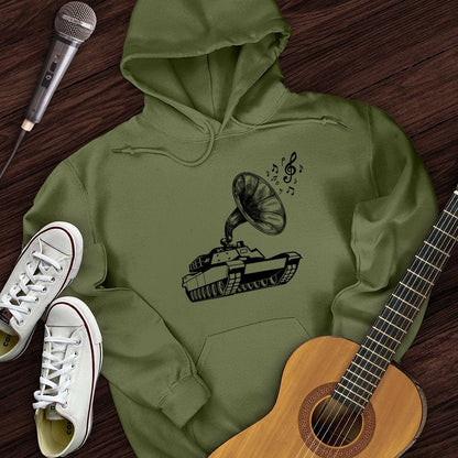 Printify Hoodie Military Green / S Musical Tank Hoodie