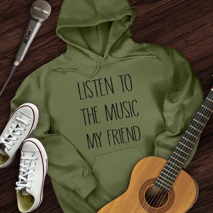Printify Hoodie Military Green / S My Friend Hoodie