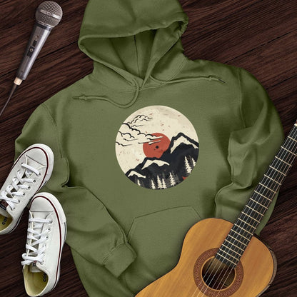 Printify Hoodie Military Green / S Nature Record Hoodie