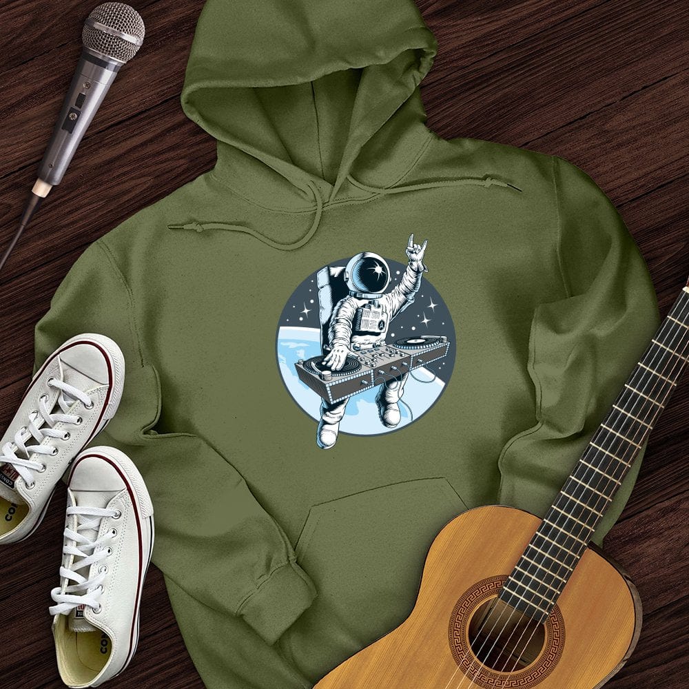 Printify Hoodie Military Green / S Outer Space DJ Hoodie