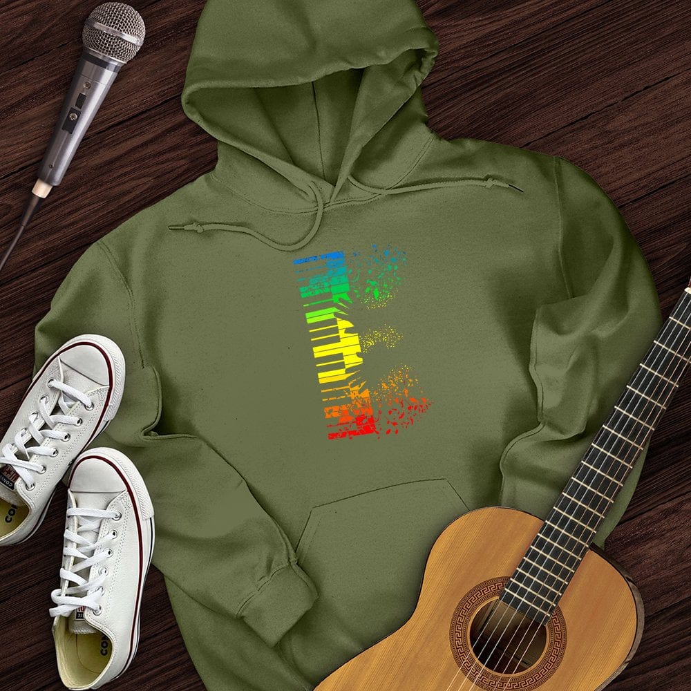 Printify Hoodie Military Green / S Piano Man Hoodie