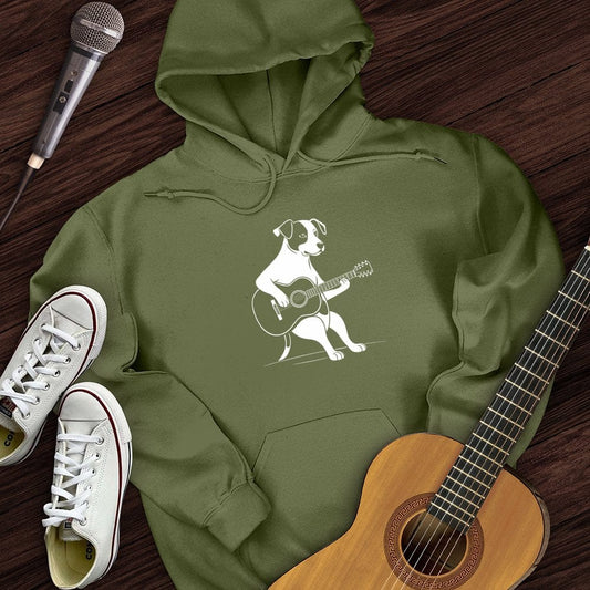 Printify Hoodie Military Green / S Playing Pup Hoodie