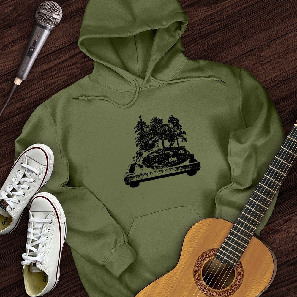 Printify Hoodie Military Green / S Record Nature Hoodie
