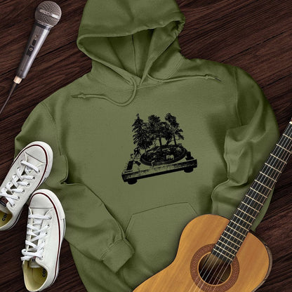 Printify Hoodie Military Green / S Record Nature Hoodie