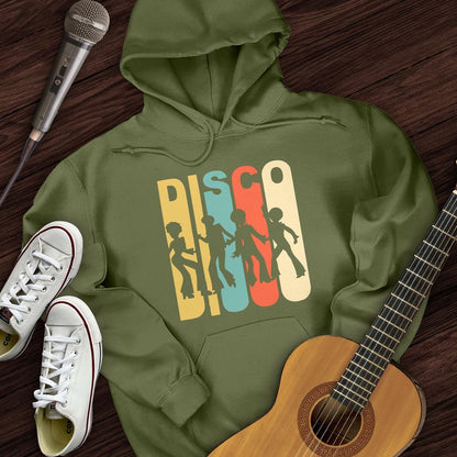 Printify Hoodie Military Green / S Retro Disco Hoodie