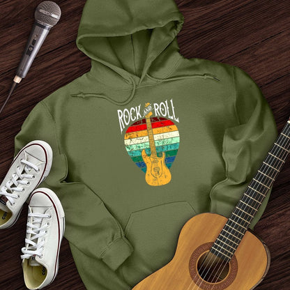 Printify Hoodie Military Green / S Rock and Roll Pick Hoodie