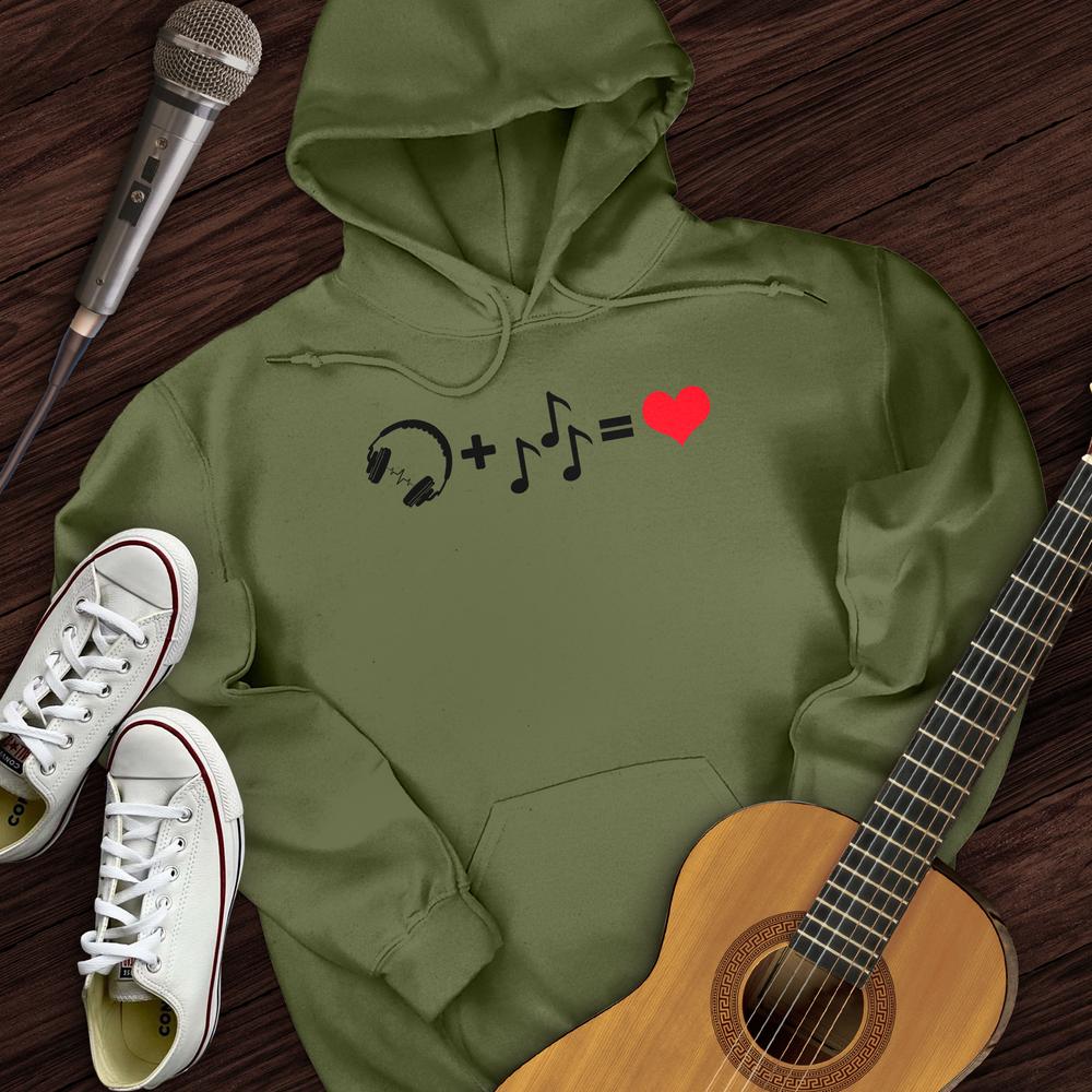Printify Hoodie Military Green / S Simple Equation Hoodie