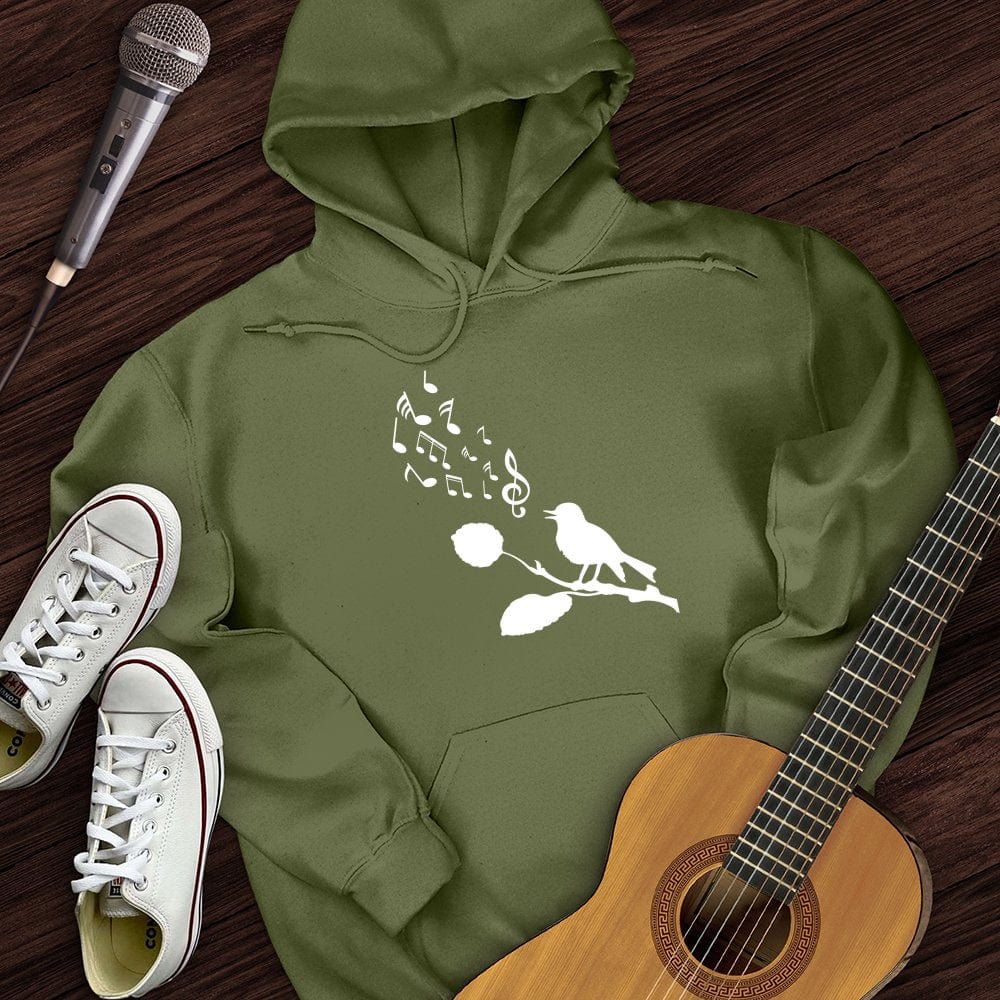 Printify Hoodie Military Green / S Singing Bird Hoodie