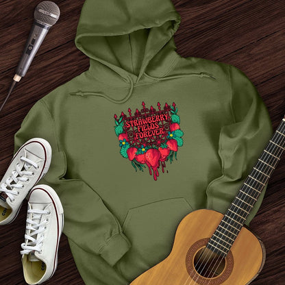 Printify Hoodie Military Green / S Strawberry Fields Hoodie
