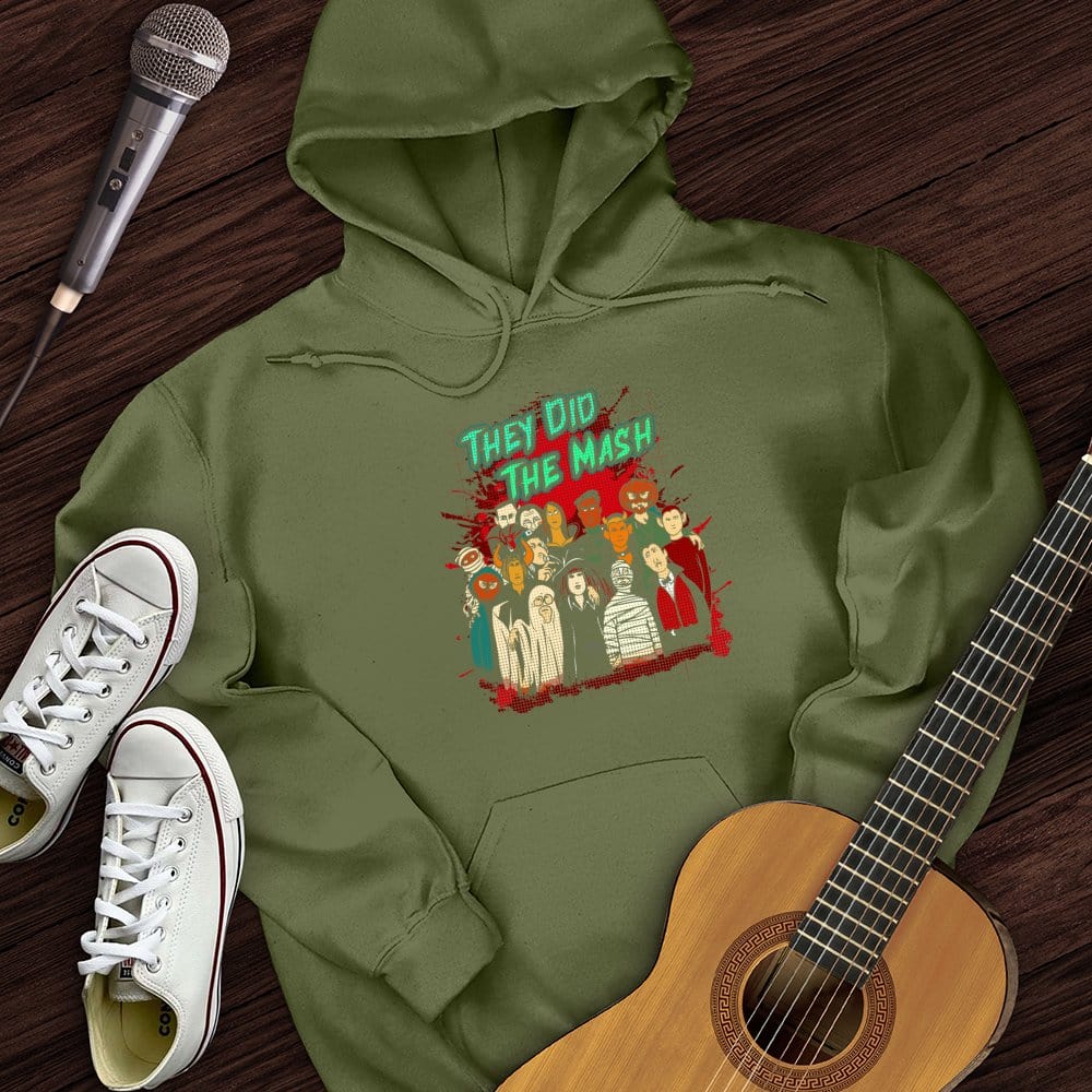 Printify Hoodie Military Green / S They Did The Mash Hoodie
